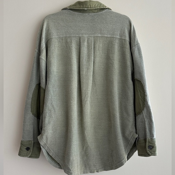Free People Women’s Ruby Fleece Shirt Jacket, Size XS, Jaded Green - Picture 14 of 16